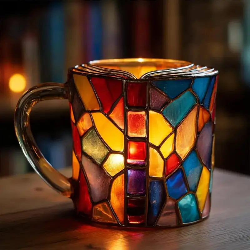 【Cumpărați unul și primiți unul gratuit】Ceașcă de cafea pictată 3D în formă de carte_4055854