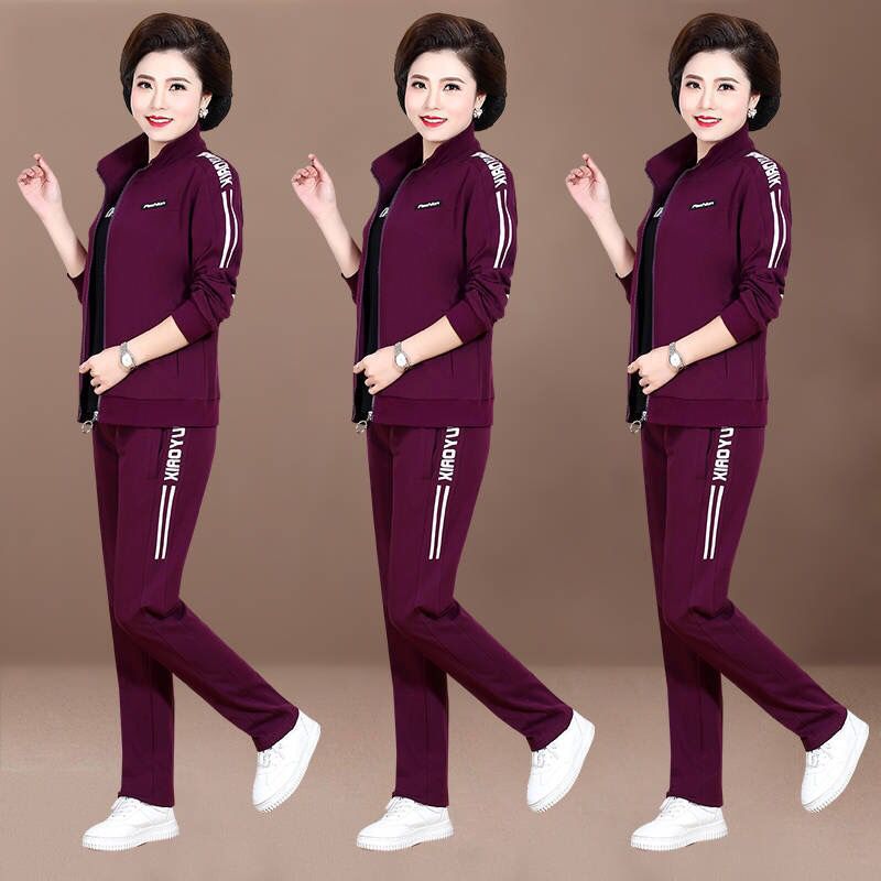 【M-5XL】【Jacheta + tricou + pantaloni】2025 Set din trei piese pentru sporturi libere-3904208